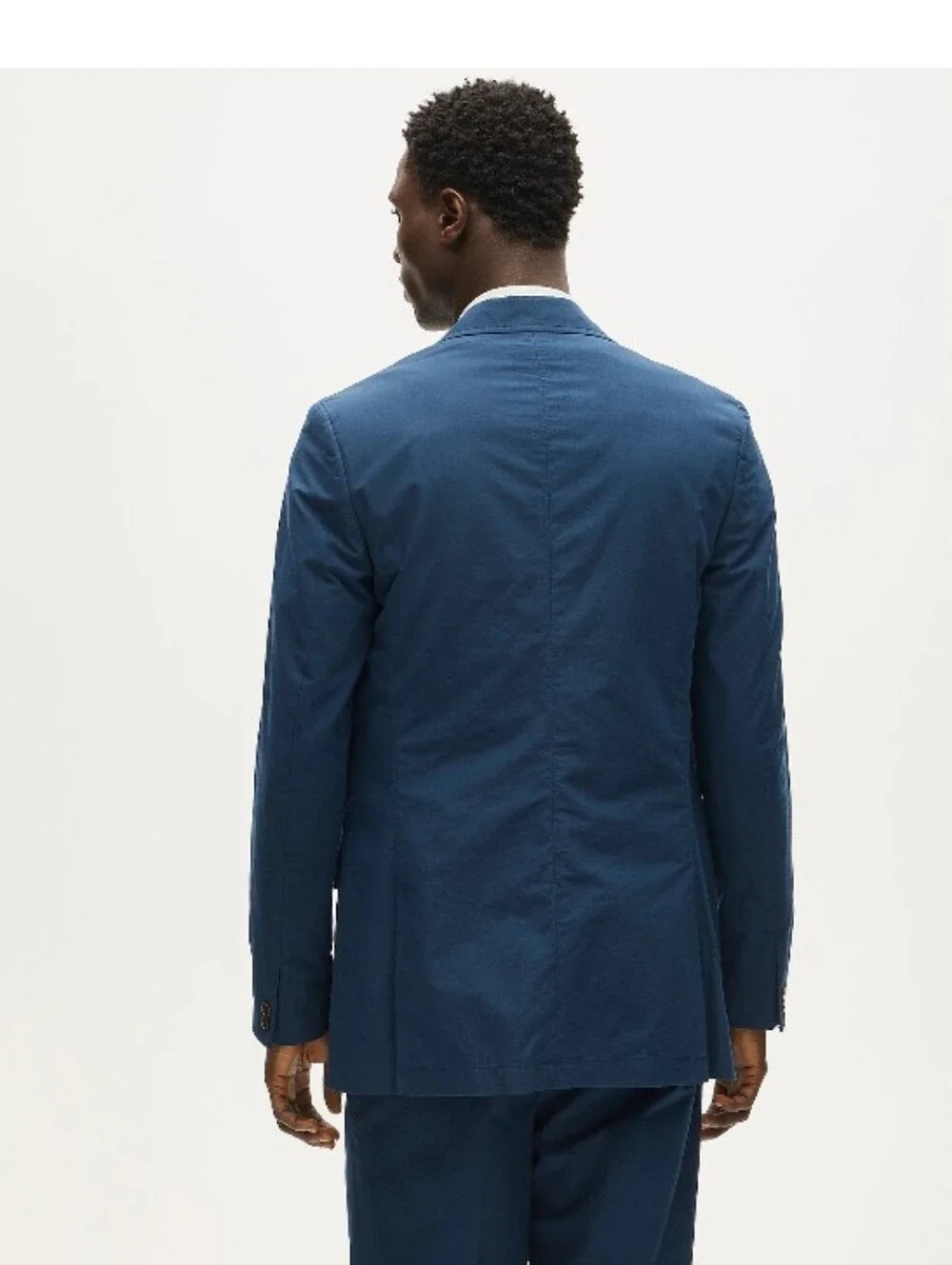 J Crew Relaxed-fit suit jacket in cotton poplin CF204 Size 42L Nantucket Navy